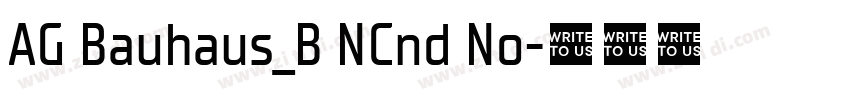 AG Bauhaus_B NCnd No字体转换